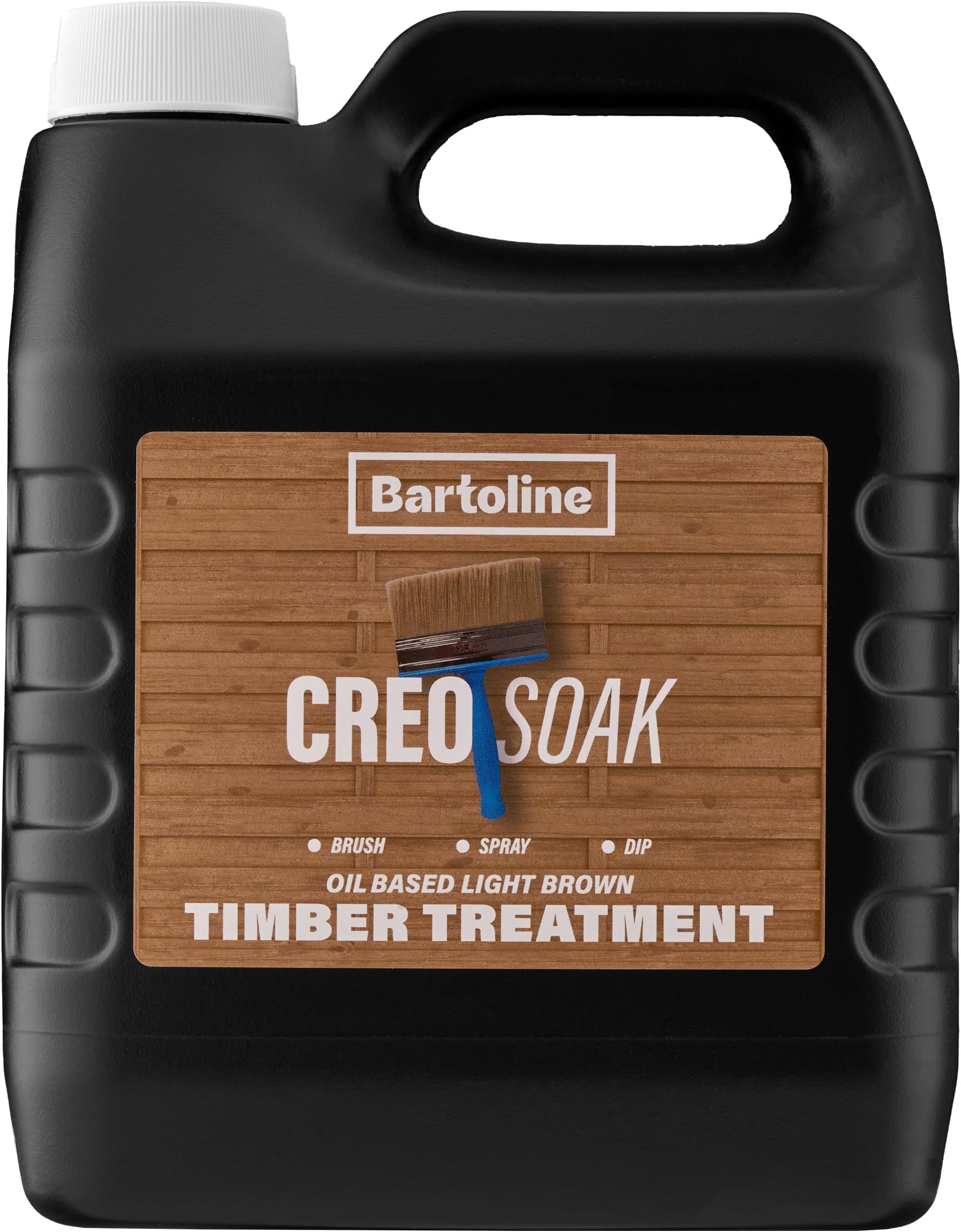 Bartoline Creosoak Oil-Based Timber Treatment for Garden Sheds, Fences & Trellis 4 l – Wood Protection & Weatherproofing