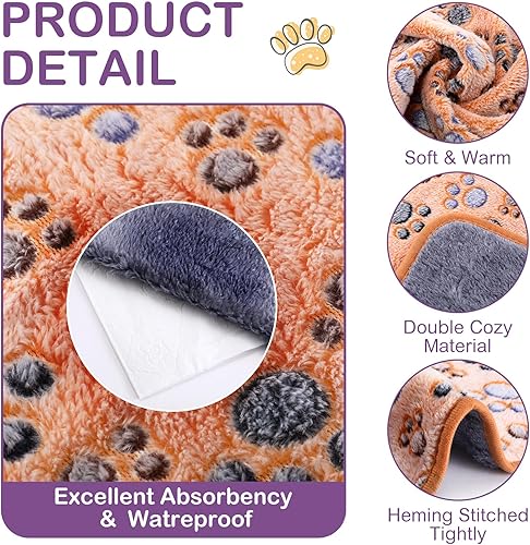 Miniatura 3 de Moukeren 5 mantas impermeables de conejillo de indias para invierno, manta de forro polar de animales pequeños, suave y cálida, funda para