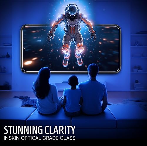 Miniatura 5 de Inskin Screen Protector for Samsung Galaxy S21 FE 4G/5G SM-G990 6.4 inch - 3-Pack, Tempered Glass, Ultrasonic Fingerprint Compatible, Case-Friendly