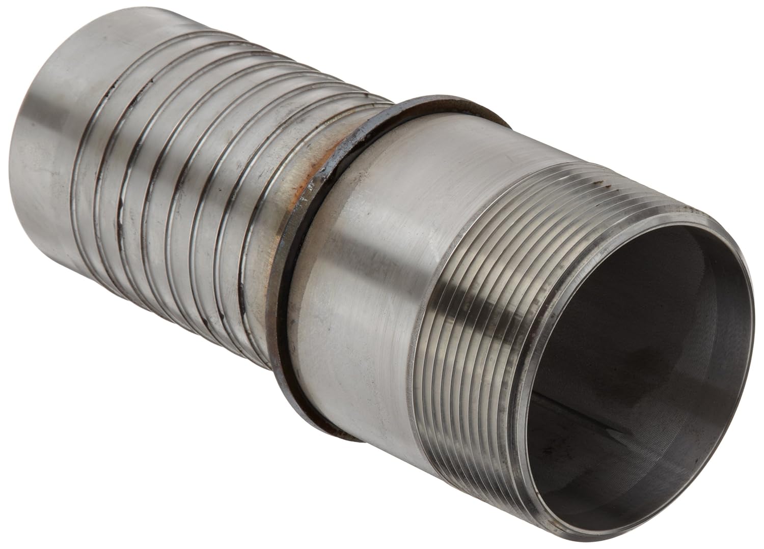 Dixon Holedall TMR48 Stainless Steel 316 Hose Fitting, NPT Male Pipe External Swage Stem, 3" Hose ID Barbed