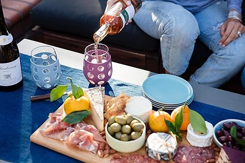 Miniatura 5 de Lifefactory - Copa de vino para interior y exterior con funda protectora de silicona, paquete de 4, Blanco óptico