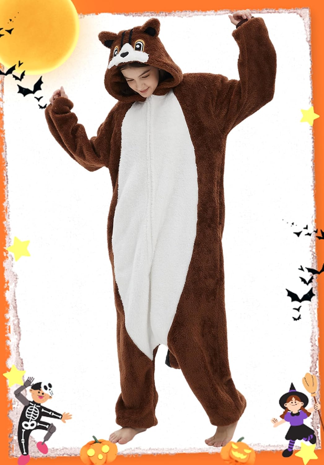 SAMGU Adult Onesie Animal Pajamas Halloween Cosplay Costumes Sleepwear Homewear - Image 5