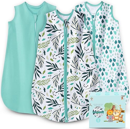 Cute Castle - Saco de dormir para bebé de 0 a 6 meses, ligero, 100 % algodón, cremallera de 2 vías, TOG 0.5, manta para bebé, ropa de dormir