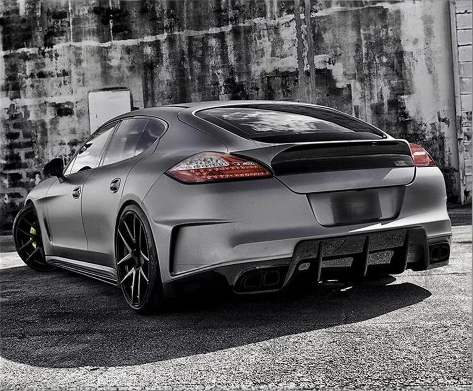 Dla Porsche Dla Panamera 970.1 970.2 2009-2013 Skrzydło Na Klapie Spoiler Bagażnika Lotka Tylny Modyfikacja Samochodu Spojler Tylny Trunk Wing(970.2)