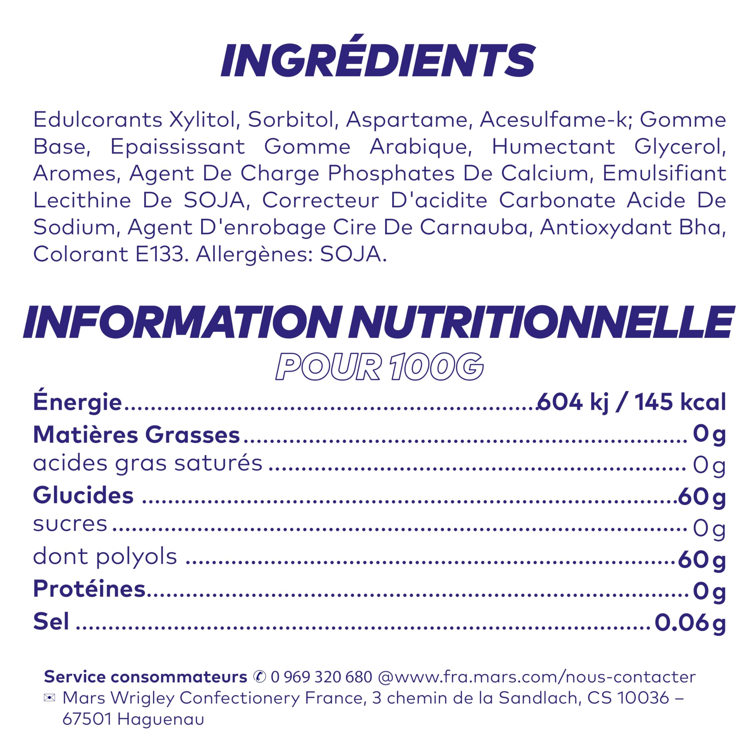 FREEDENT WHITE Chewing Gum Sans Sucre Goût Menthe Verte 1 Boîte 60 Dragées Grand Format