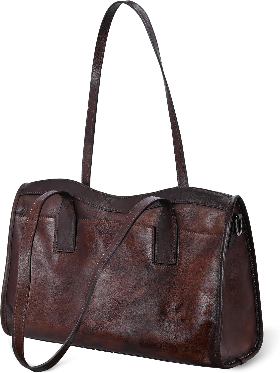 Iswee Genuine Leather Shoulder Bag for Women Purses and Handbags Large Tote
