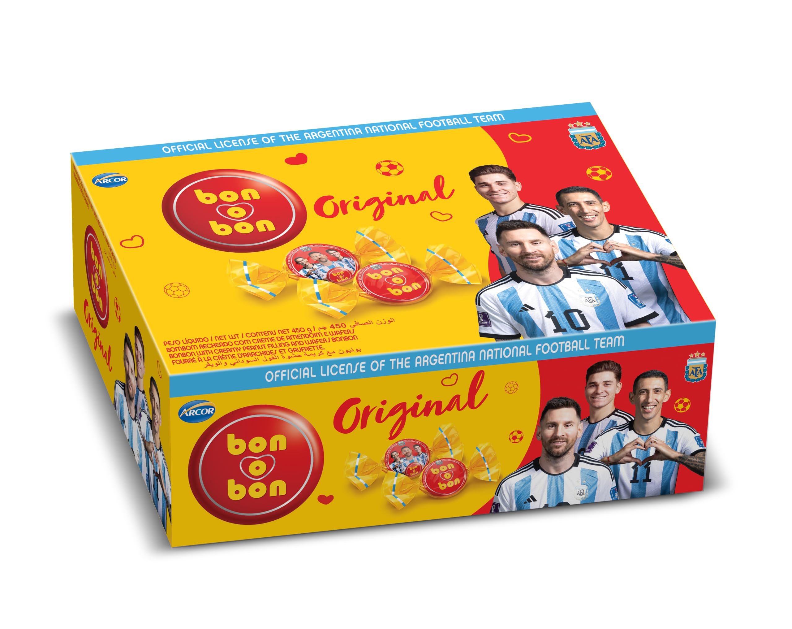 Amazon.com : Bon O Bon Bonbons with Peanut Cream Filling and Wafer