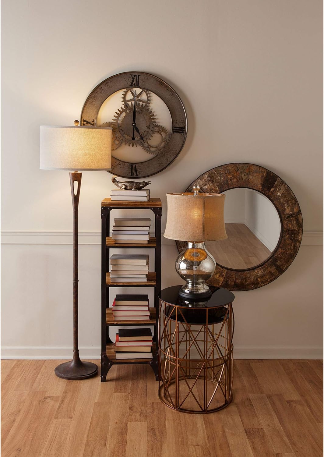 Flash Deals - 40% OFF Dimond Lighting D2239 Antler Hill Table Lamp, Antique Mercury Glass Finish