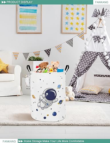 Miniatura 5 de FANKANG Cesta de almacenamiento, canasta de lona plegable con revestimiento de polietileno impermeable, cestas de almacenamiento grandes para niños