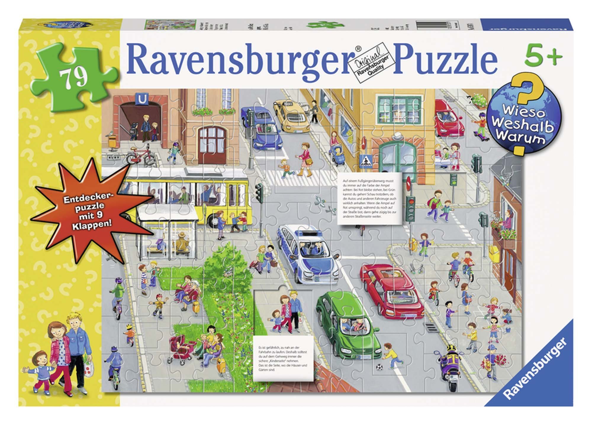 Ravensburger 05507 - WWW Wieso? Weshalb? Warum?: Achtung im Straßenverkehr! - Puzzle, 79 Teile
