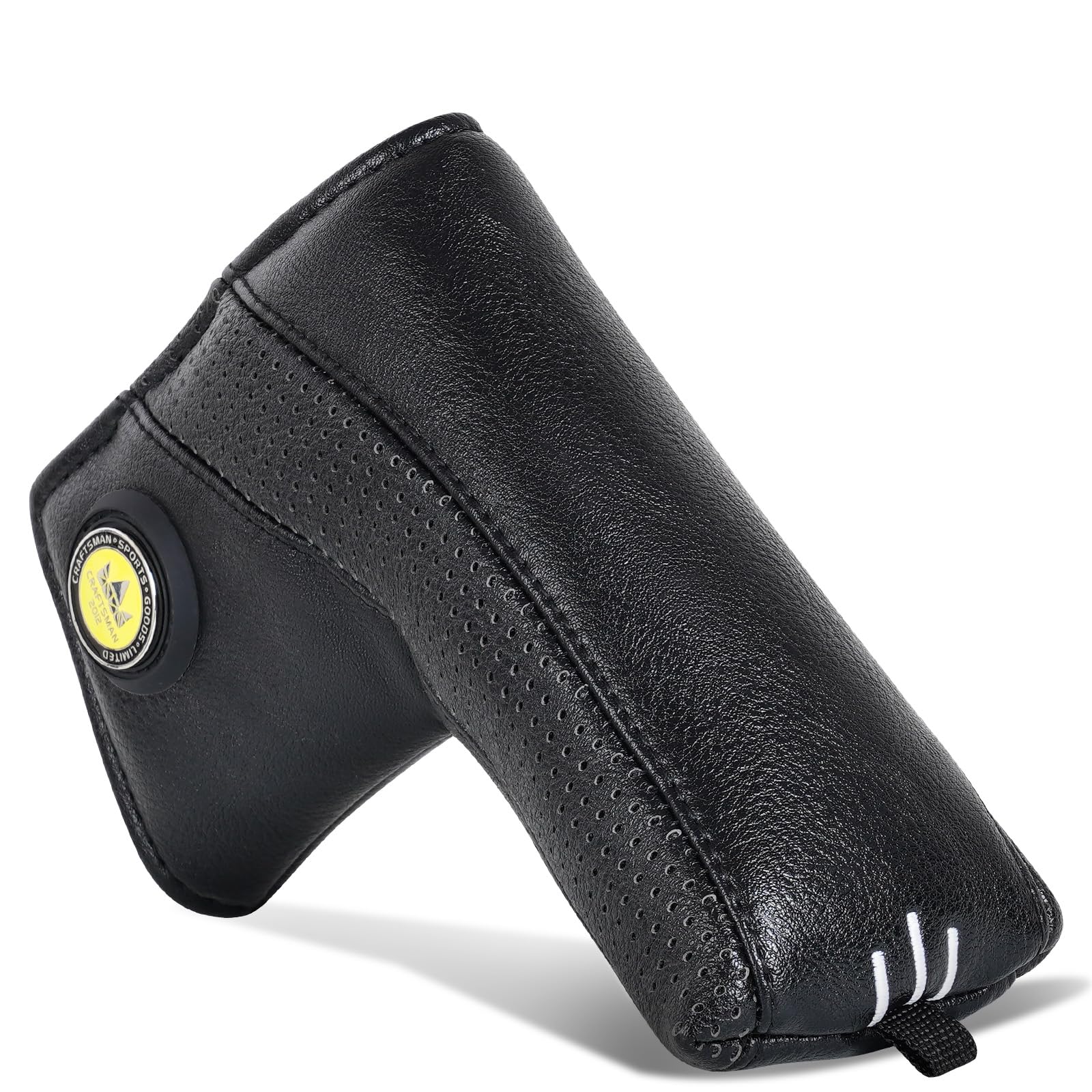 Craftsman Golf Simple Black Blade Putter Headcover with Free Ball Marker โ image 1