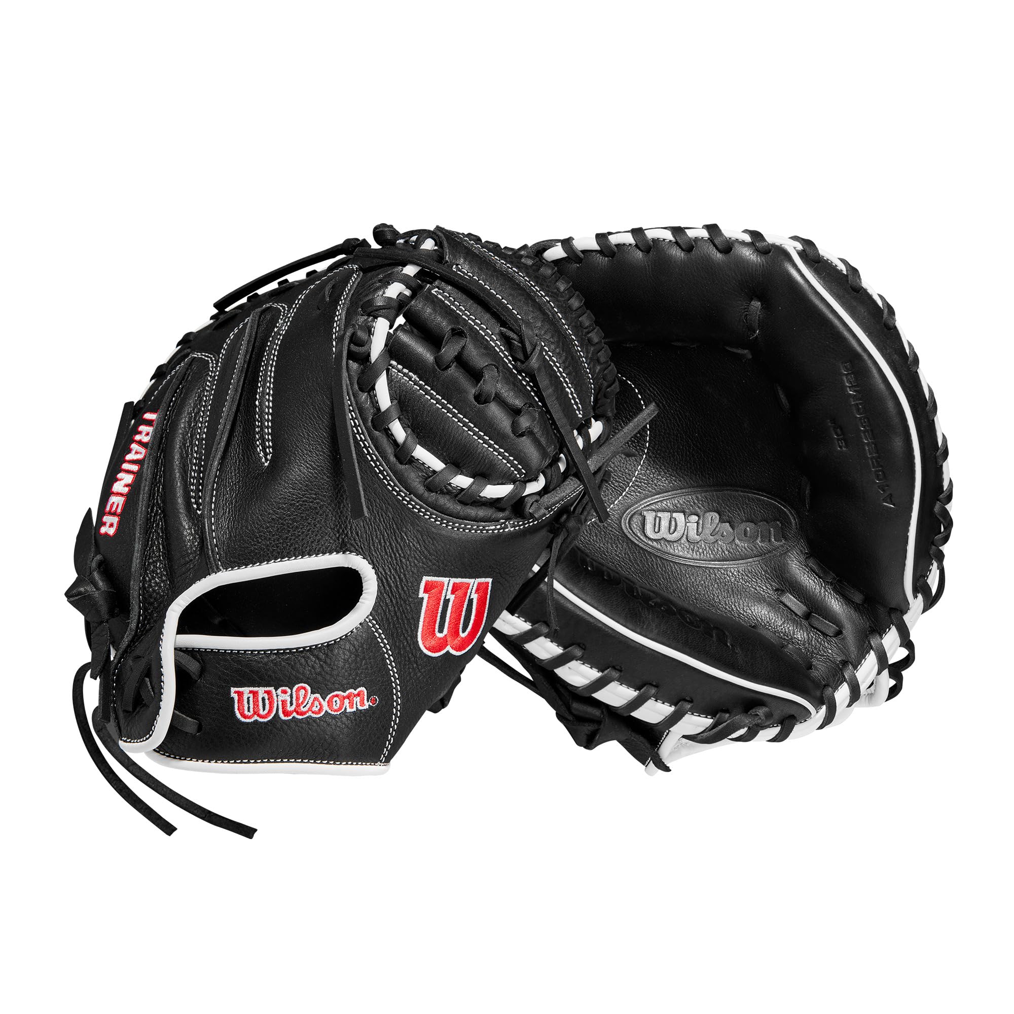 Wilson Guantes de béisbol, Negro/Rojo