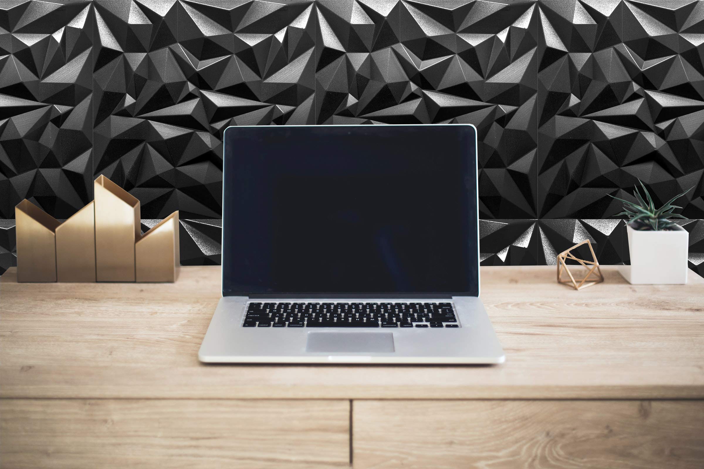 KASETON SUFITOWY PANEL ŚCIENNY 3D XPS AMETYST CZARNY 1m2