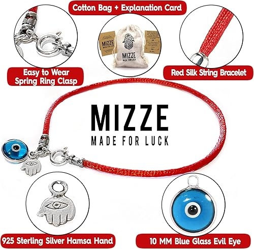 Miniatura 5 de Turkish Blue Evil Eye & Hamsa Hand Bracelet - Men's Red String - Lucky Protection & Friendship Jewelry - Gift for Men, Dad, Husband, Brother,