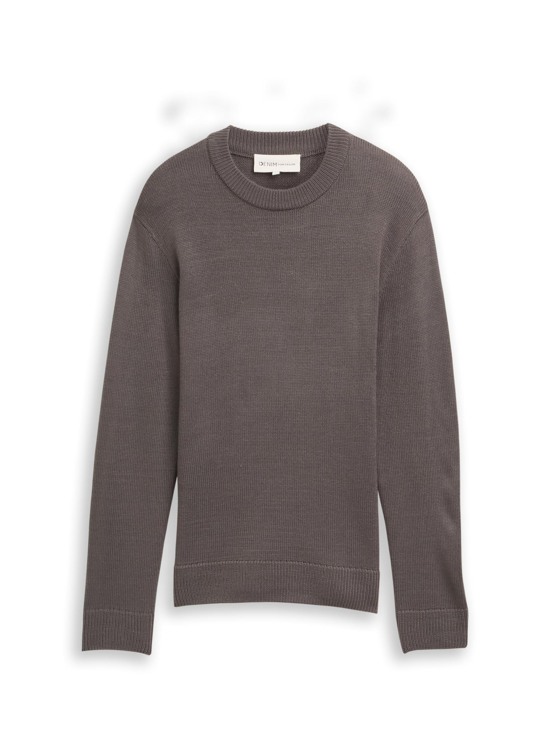 TOM TAILOR Denim Herren Strickpullover mit Rundhalsausschnitt