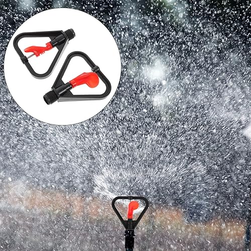 Miniatura 7 de Cabezales de rociador de riego Rociadores de césped Aspersor de rotación automática Aspersor de agua portátil para jardín Irrigati