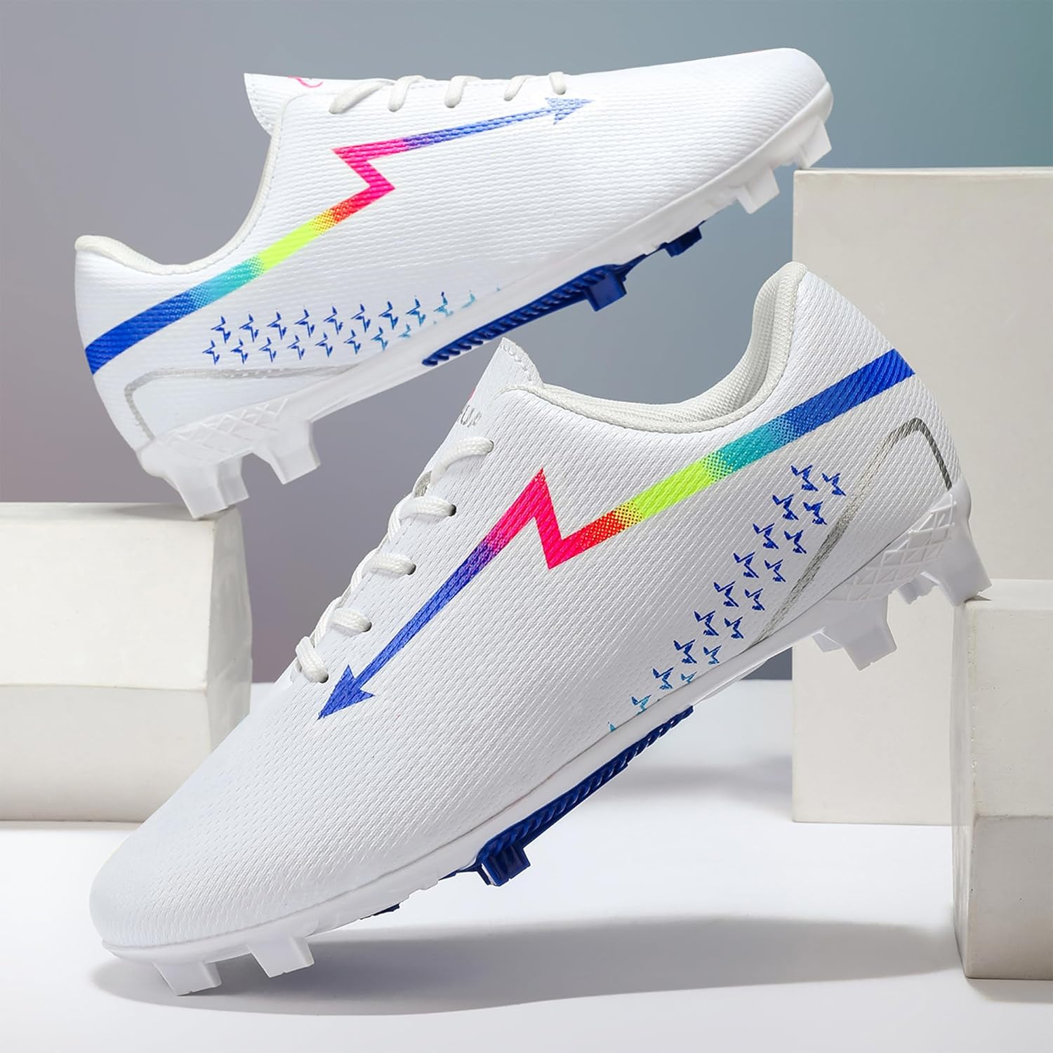 Men’s Soccer Shoes Low-Tops Non-Slip Lace-Up Football Cleats Outdoor Sports Athletic Spikes Indoor Baseball Lacrosse Sneaker - Image 3