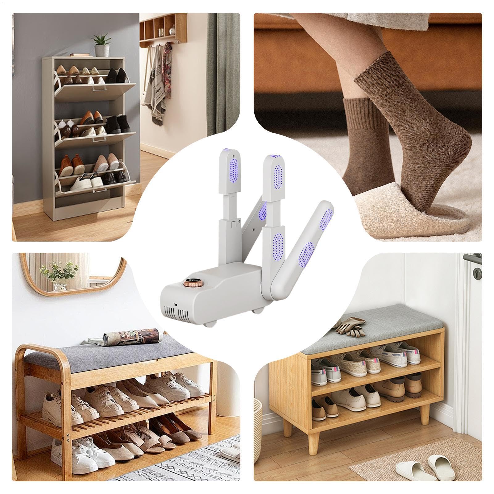 Secador De Zapatos Portátil Secado Rápido Silencioso, Secador Portátil De