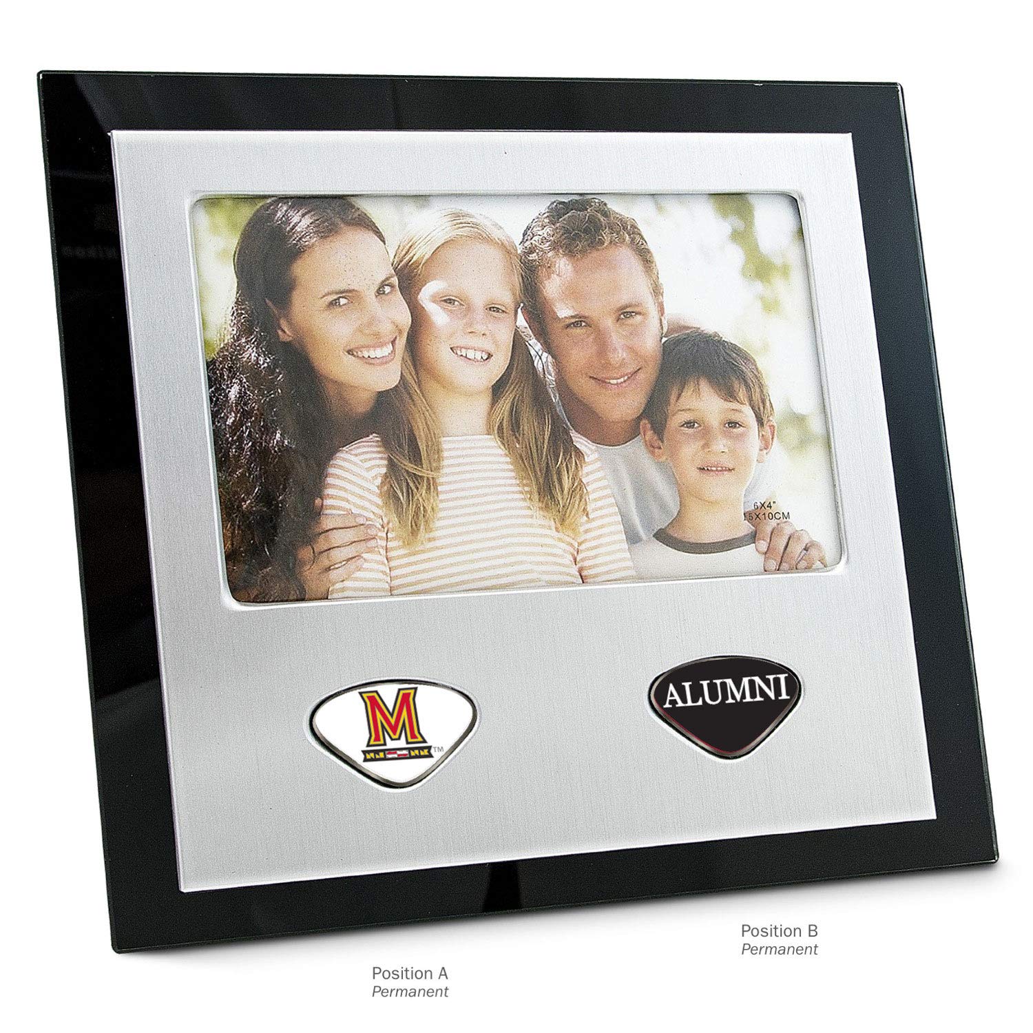 AdSpec NCAA Maryland Terrapins Collegiate Photo FrameCollegiate Photo Frame, Silver, One Size