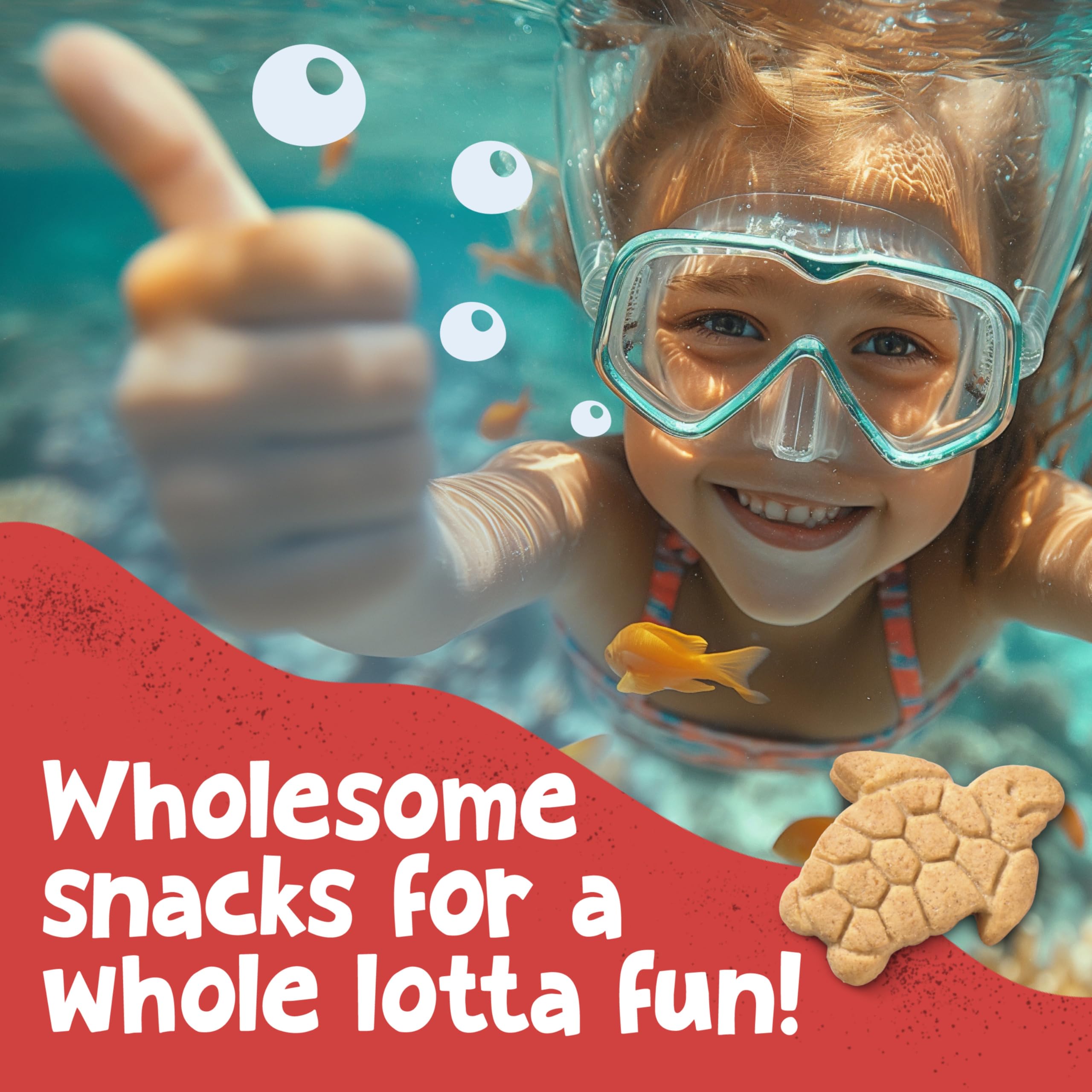 Get'ems! Gerber Kürbis, Apfel & Zimt Ocean World Cookies, Kinder-Snack aus echtem Gemüse und Obst, Eisen und Vitamin E
