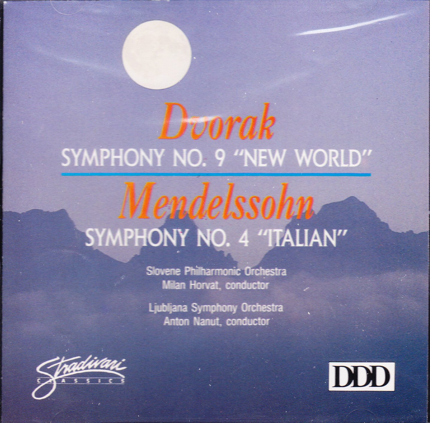 DVORAK "New World" Symphony, MENDELSSOHN "Italian" Symphony [Audio CD]