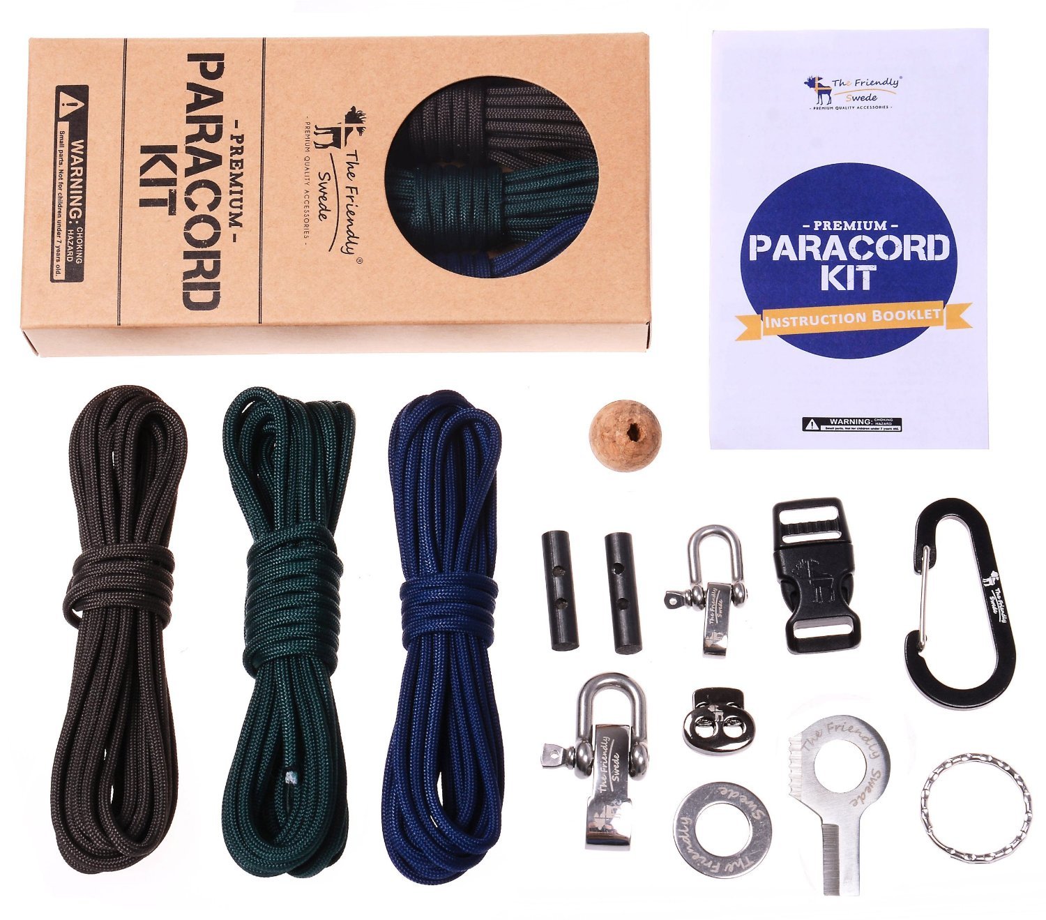 Buy Premium Paracord Kit DIY Paracord Bundle includes 3 x 350lb