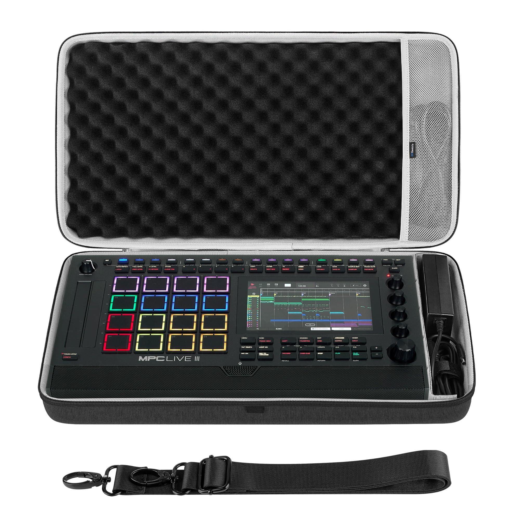 GEEKRIA Audio Interface Carrying Case, Compatible with Akai