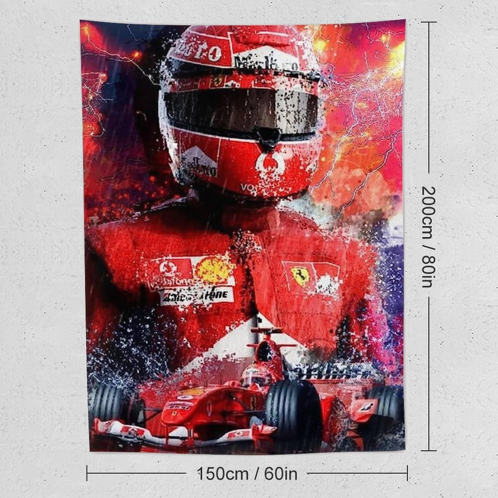 Amazon.co.jp: ミハエルシューマッハF1ポスタータペストリー