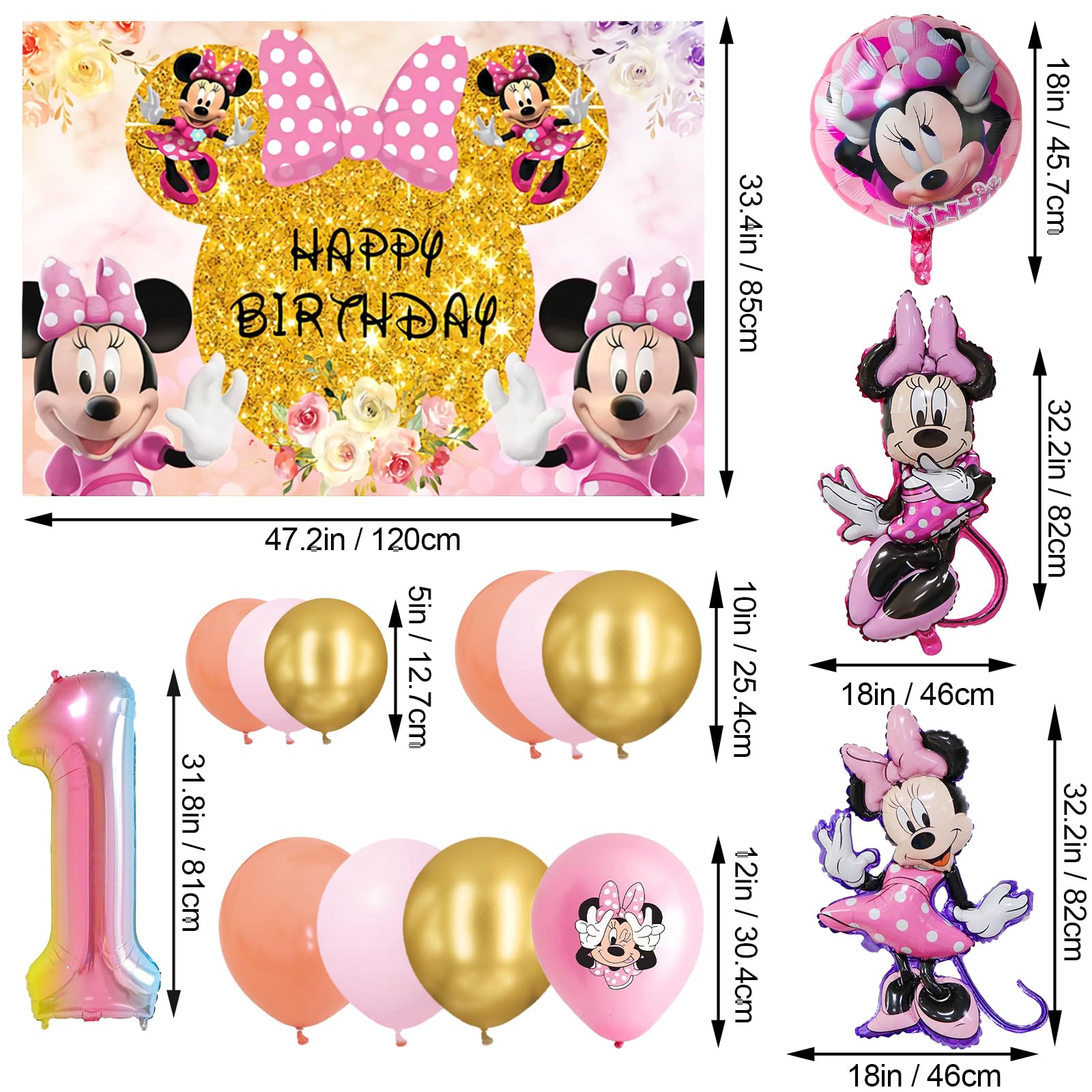 Torta di compleanno Minnie Mouse alla fragola e panna
