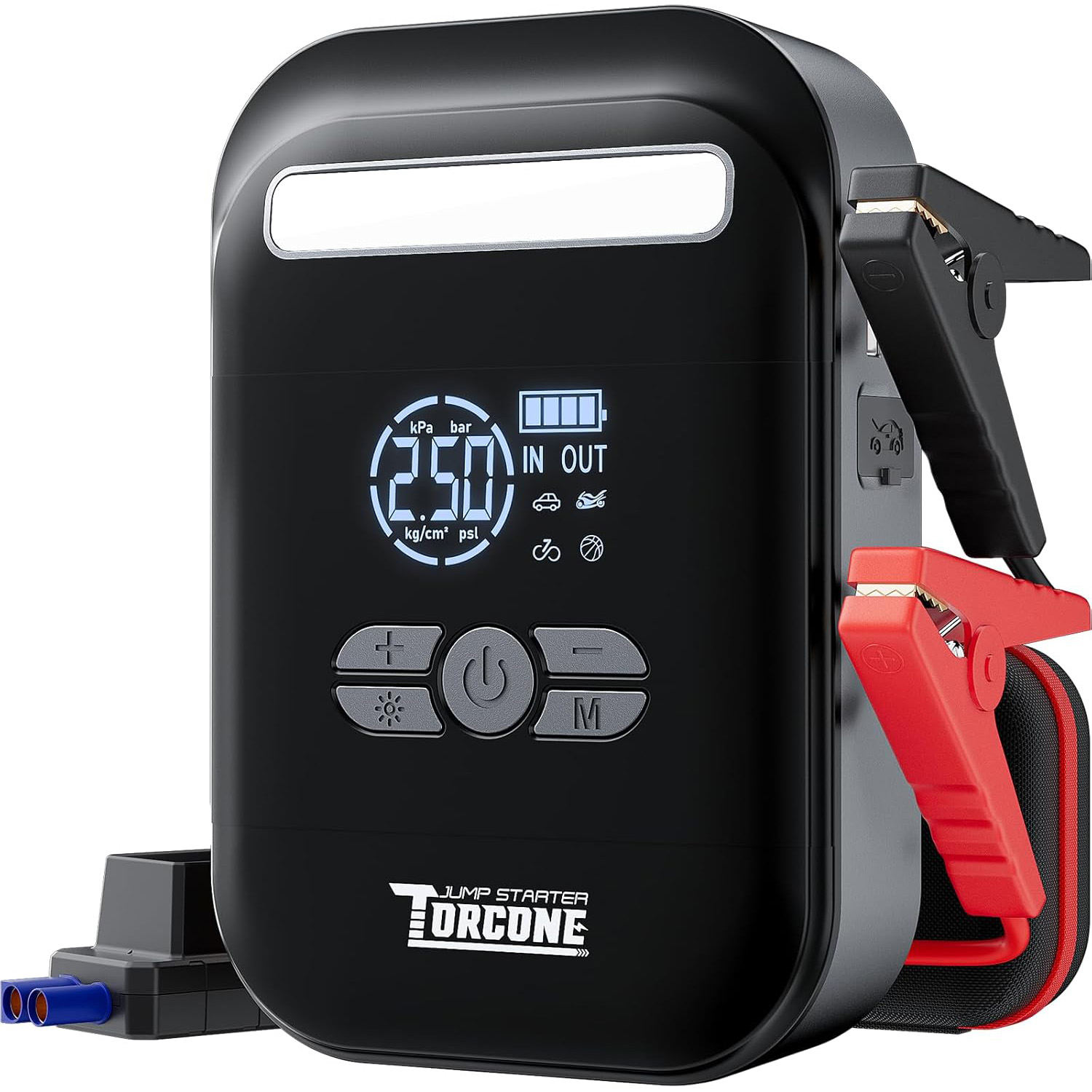 TREKURE 6000A Jump Starter With Air Compressor 160PSI, 45W Charging Car