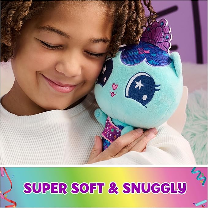 Gabby’s Dollhouse, Celebration Series 8-Inch Tall MerCat Plushies, Stuffed Animal Kids Toys for Girls & Boys Ages 3 and Up