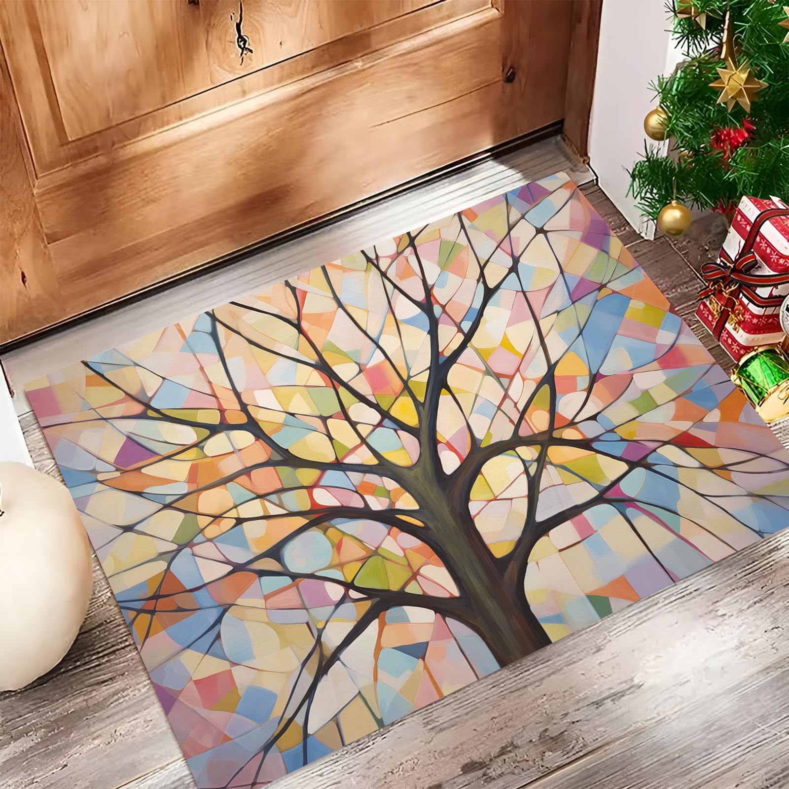 Tapis de Sol Géométrique pour Couloir et Porte Entrée Moderne