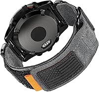 Vista 15 de Compatible con la Correa de Reloj Garmin, Correa Deportiva de Nylon Super Resistente con Diseño de Bucle Tejido, Banda de Reemplazo Dura