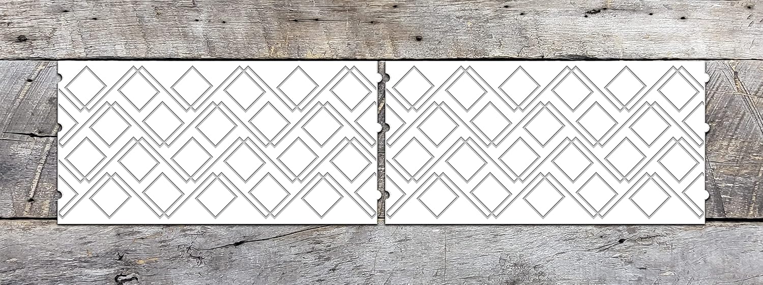 Groovy Patterns Beach Boxes Patchwork Quilt Pattern - Long Arm Board Sewing Patterns - Quilting Templates Sewing Supplies