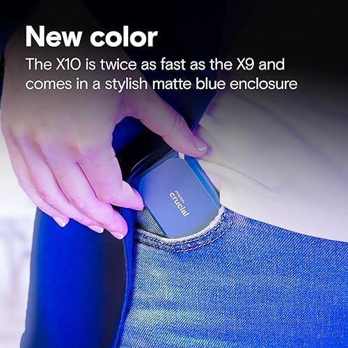 Miniatura 6 de Crucial X10 SSD portátil de 4 TB, hasta 2,100 MBs, USB 3.2 USB-C, unidad externa de estado sólido, compatible con Windows, Mac y Android,