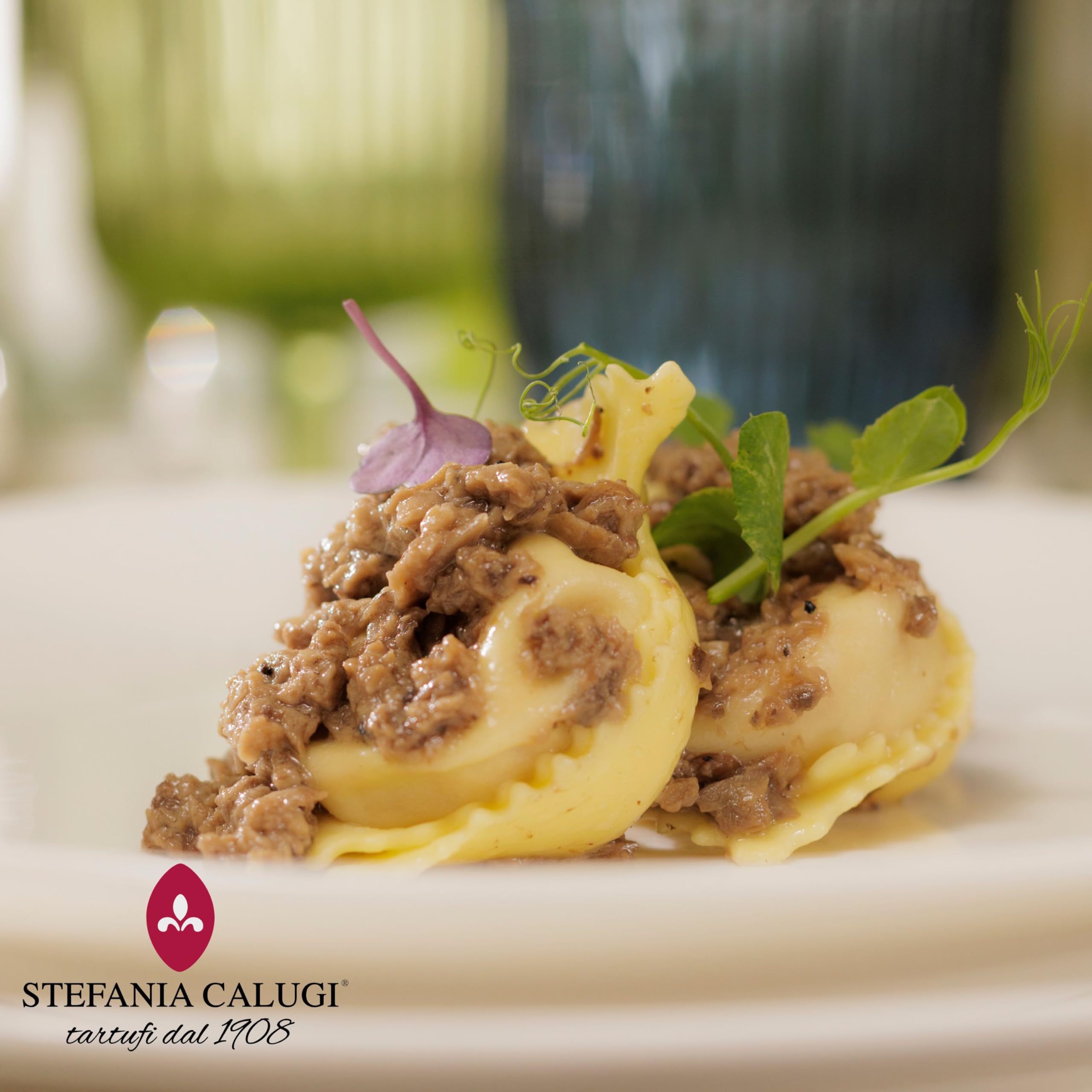 Stefania Calugi - Crema Tartufata Nera 500g – Salsa al Tartufo Pronta Gourmet | Condimento per Pasta – Made in Italy – Senza Glutine – Ricetta Pluripremiata (Box da 6pz, Crema Tartufata Nera)
