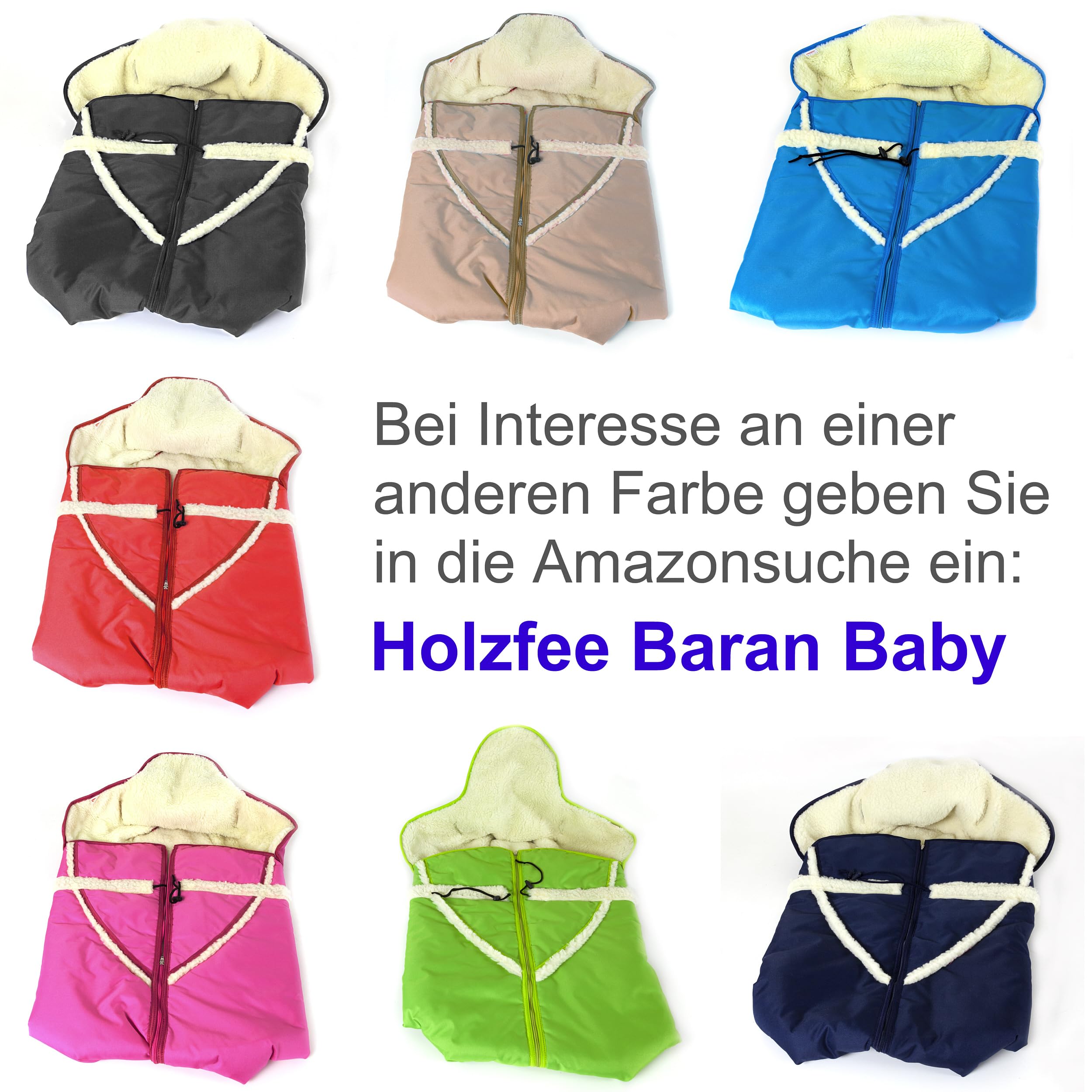 Babyschlitten Hörnerschlitten Holzschlitten Baran Baby 120 mit Lehne Schieber Alaska Schlittensack mit Farbauswahl (Granatblau)