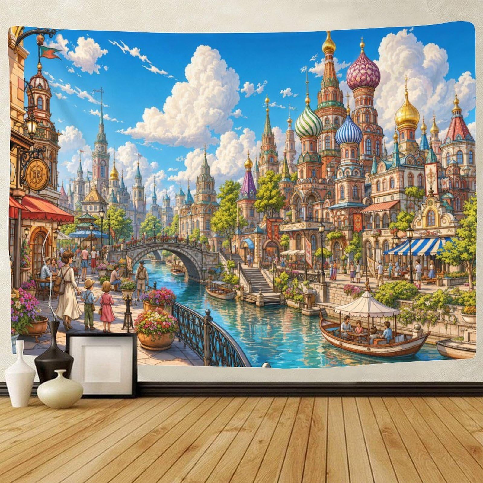 GPMNBCXZK Saint Basil's Cathedra Wall Tapestry 3D Print Wall Hanging Decor Tapestries Poster Home Decoration Bedroom Dorm 100cmx150cm