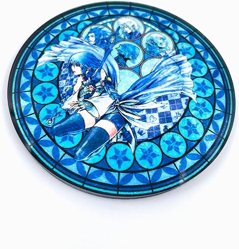 Gaming Coasters - Acrylic Coasters - Gamer Coasters - Gamer Gifts - Glass Coasters - Kingdom 2 3 - Wayfinder - Hearts Coasters (Aqua)