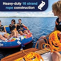 Vista 3 de WOW World of Watersports, Cuerdas de remolque flotantes, boyas de espuma flotantes, mínimo elástico