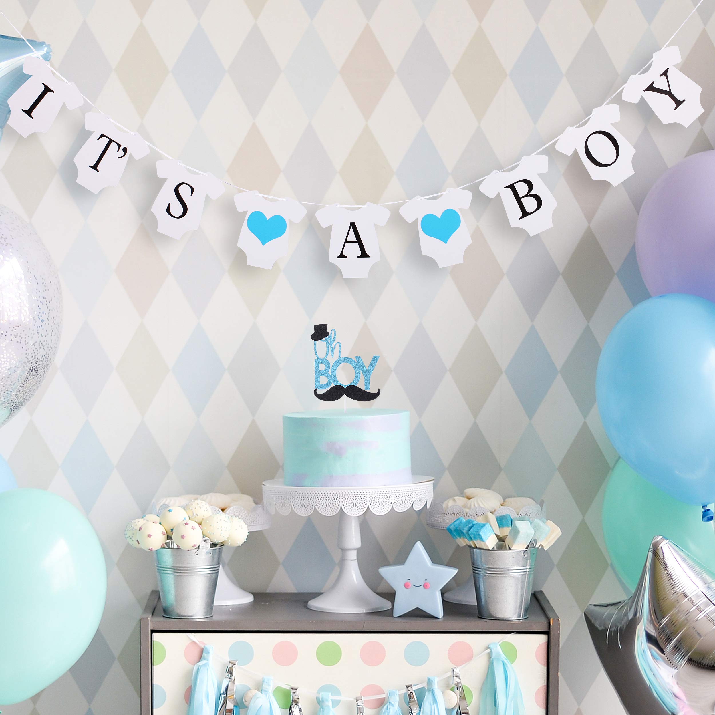 Baby Boy Baby Shower Decorations It's a Boy Banner Baby Shower Boy