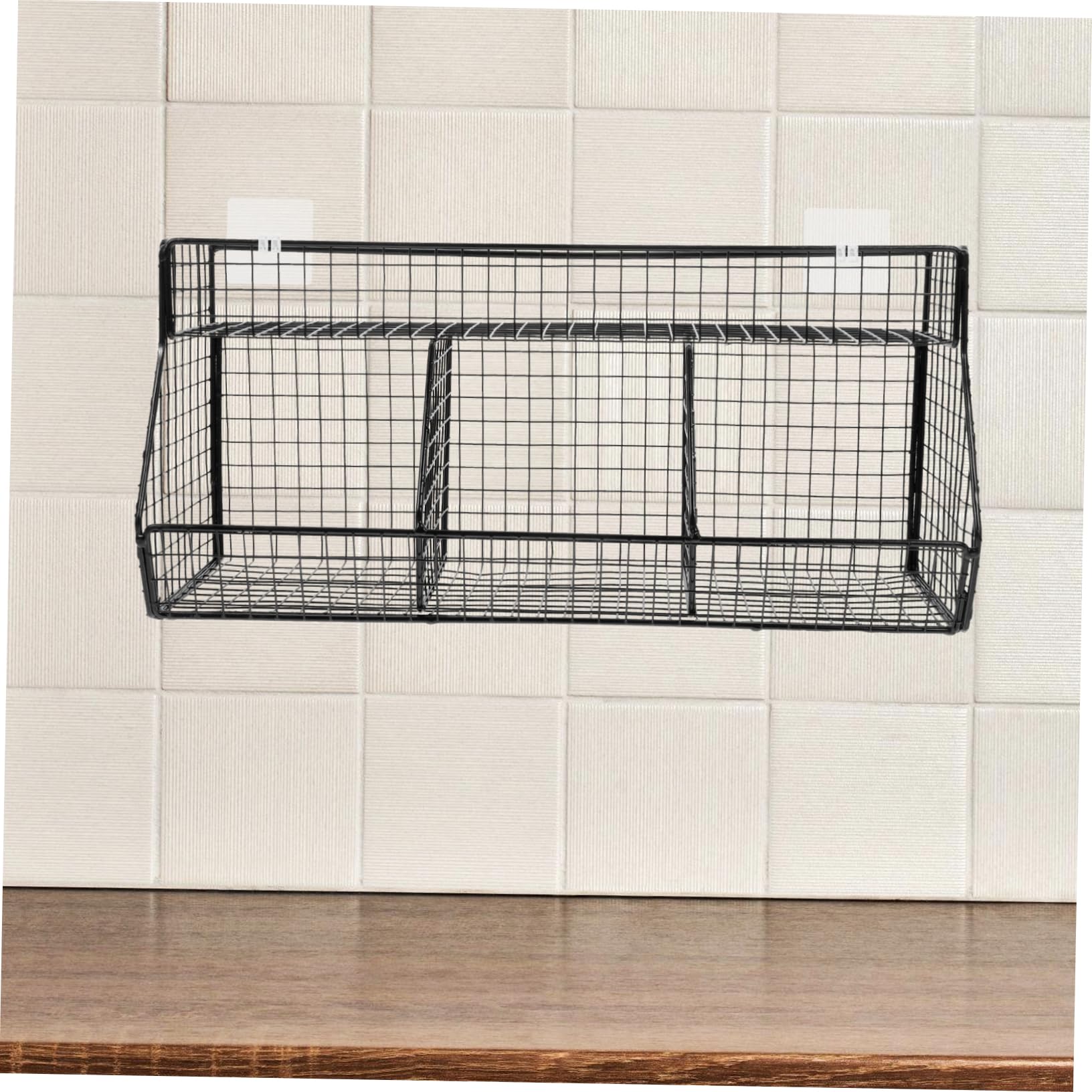 Ciieeo Cesta De Pared Para Cocina Cesta De Almacenamiento De Jengibre Ajo Y Cebolla Organizador Colgante De Alambre Para Frutas Y Verduras De Montaje En Pared 15.35 X 6.81 X 5.11 in