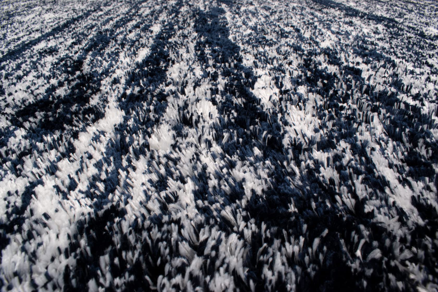 Nazar Tapis Shaggy Doux à Motifs Géométrique, Tapis Salon, Tapis Chambre, Tapis Couloir, Moelleux, Moderne, Beige, Gris, Bleu, Rouge (584 Bleu, 120x160 cm)