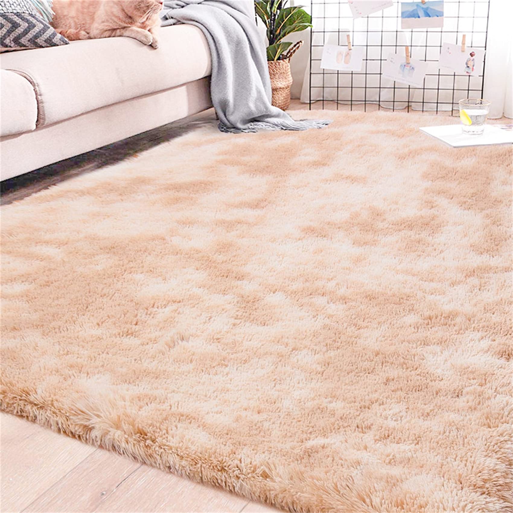 Tapis de chambre doux et antidérapant 160x230 cm pour isoler les sols froids