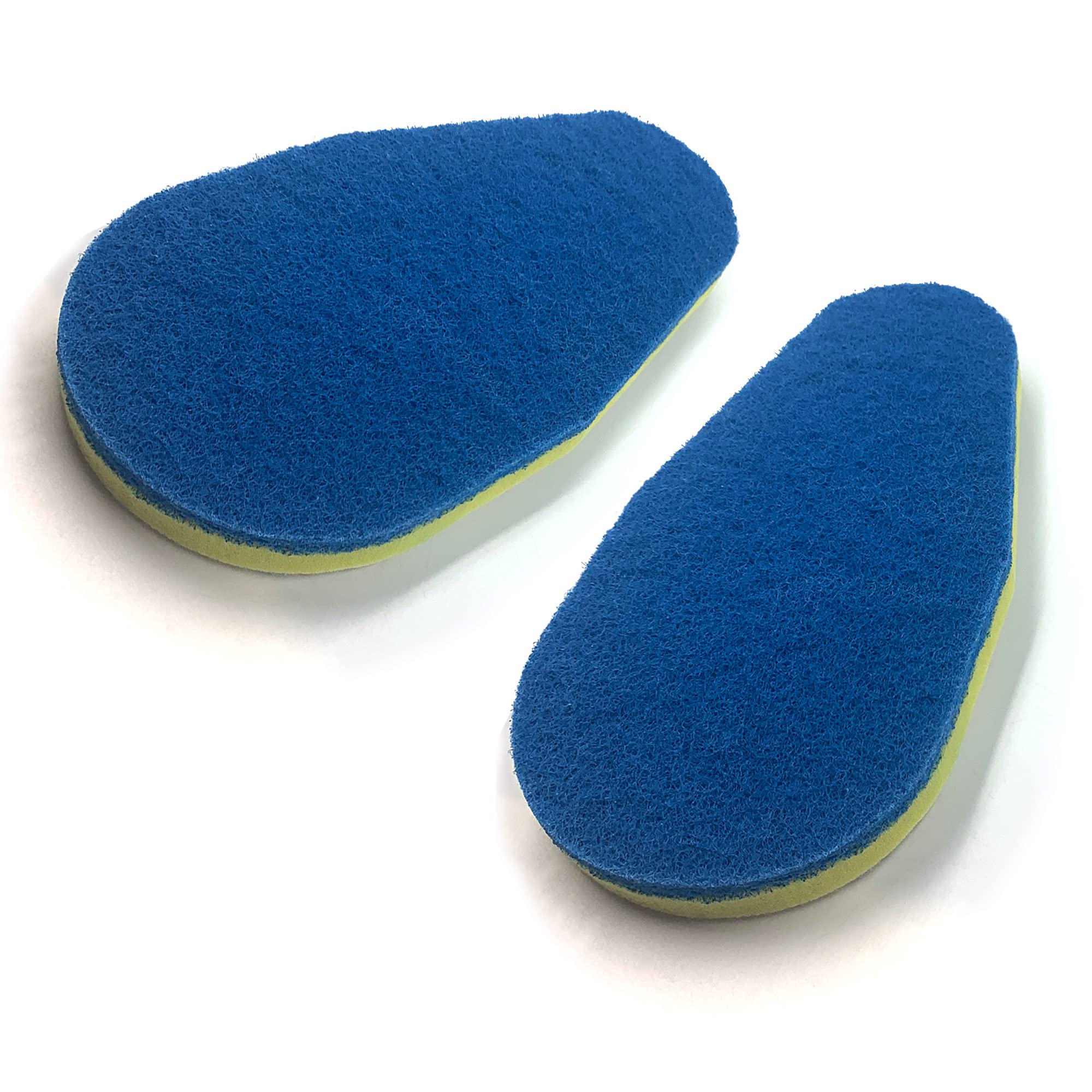 Pack of 2 Corner Scourers Sponge Replacement Pads, Kitchen or Bathroom Cleaning Sponge for Scrubbing Sink, Tile Walls, Washbasins, and Bathtub