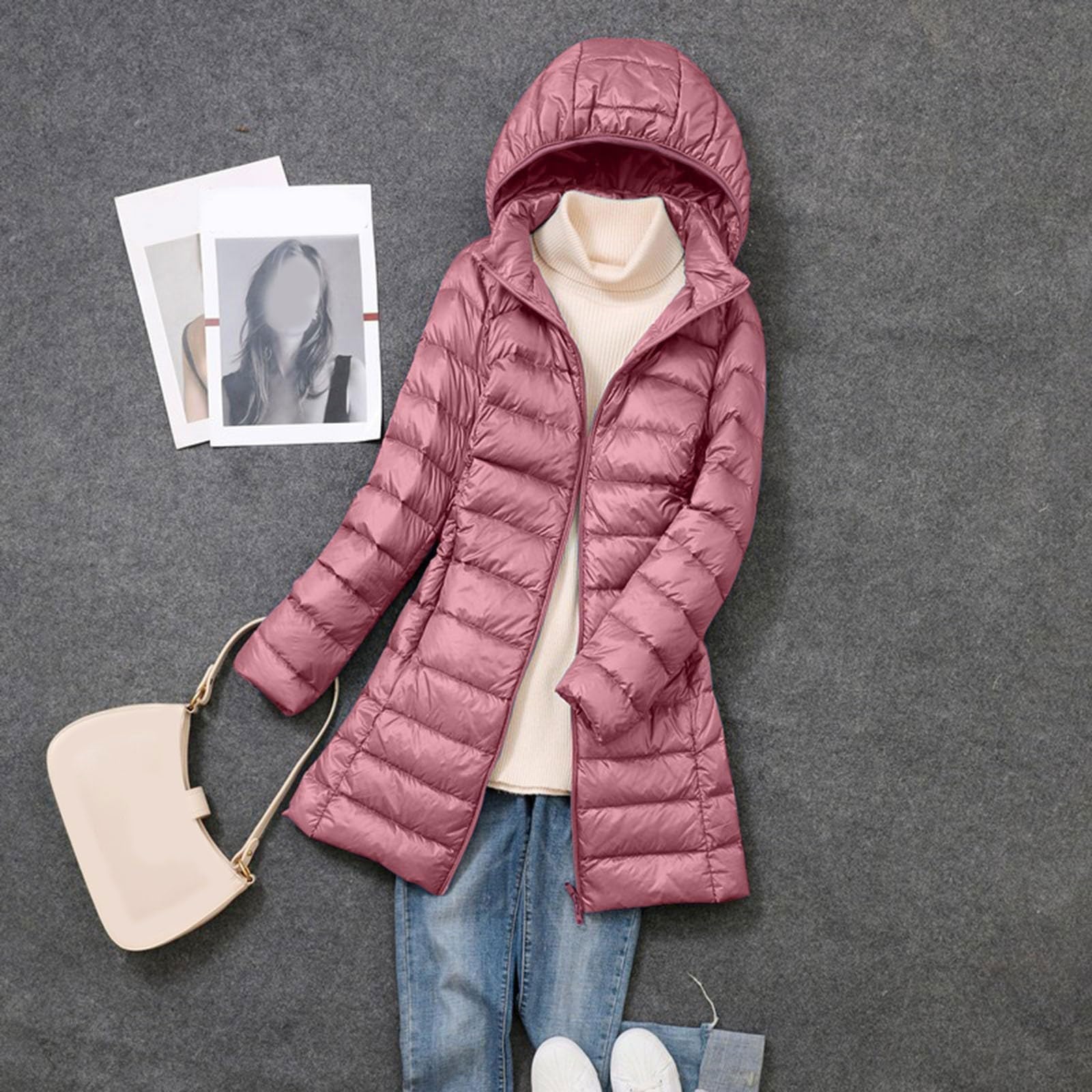 Damen-Wintermantel Curvy Damenjacke Leichte Daunenjacke Bequeme Damenjacken und Mäntel Curvy Daunenjacke Damen Winter feste Daunenjacken Damen Winter Angebot Winterjacken