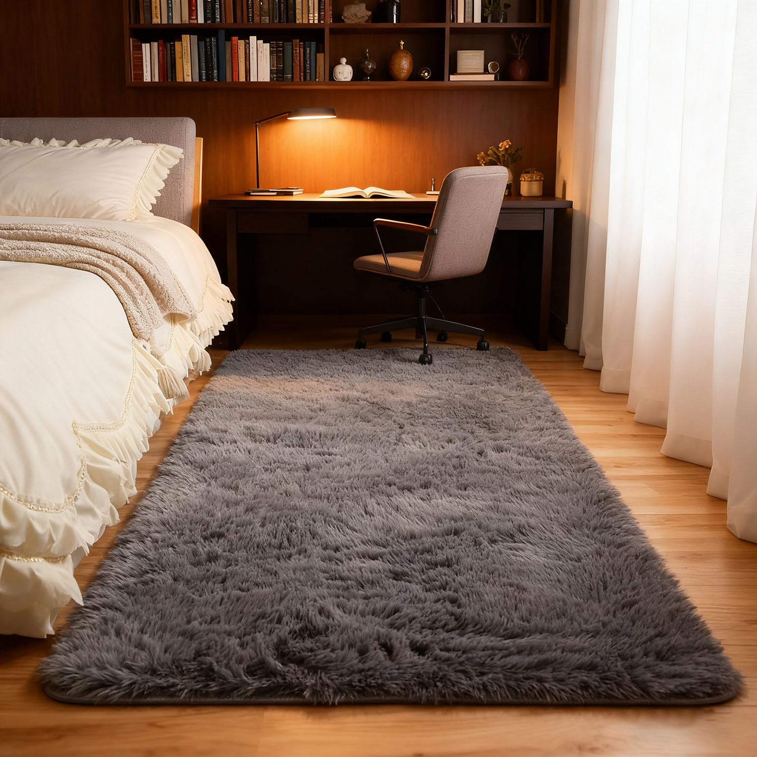 Tapis moelleux et moelleux 70 x 320 cm idéal pour habiller un long balcon