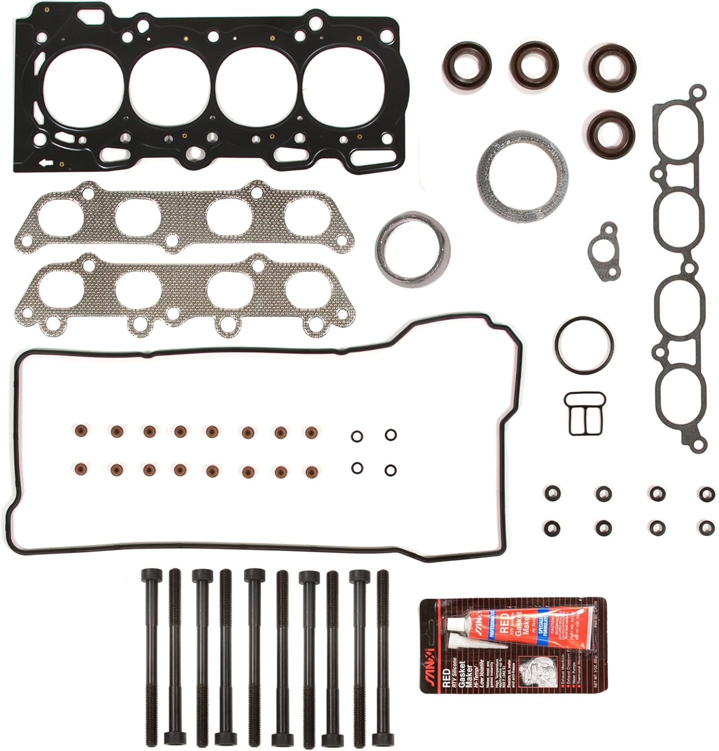 Evergreen HSHB2042 Cylinder Head Gasket Set Head Bolt