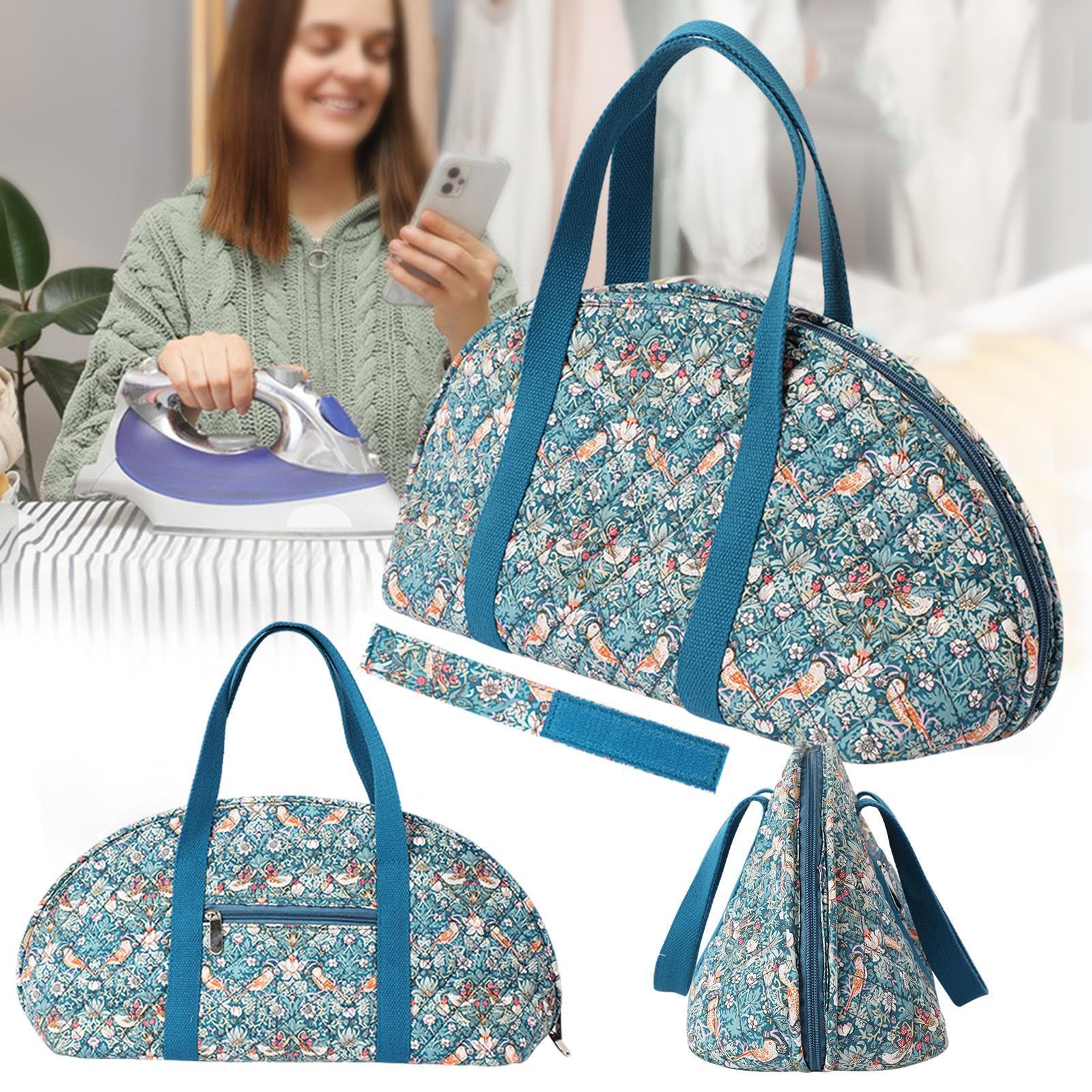 Organizer da viaggio per ferri da stiro, piccola custodia per ferro da stiro a vapore, custodia da viaggio per ferri da stiro da viaggio, borsa tote per ferro da stiro portatile e , perfetta