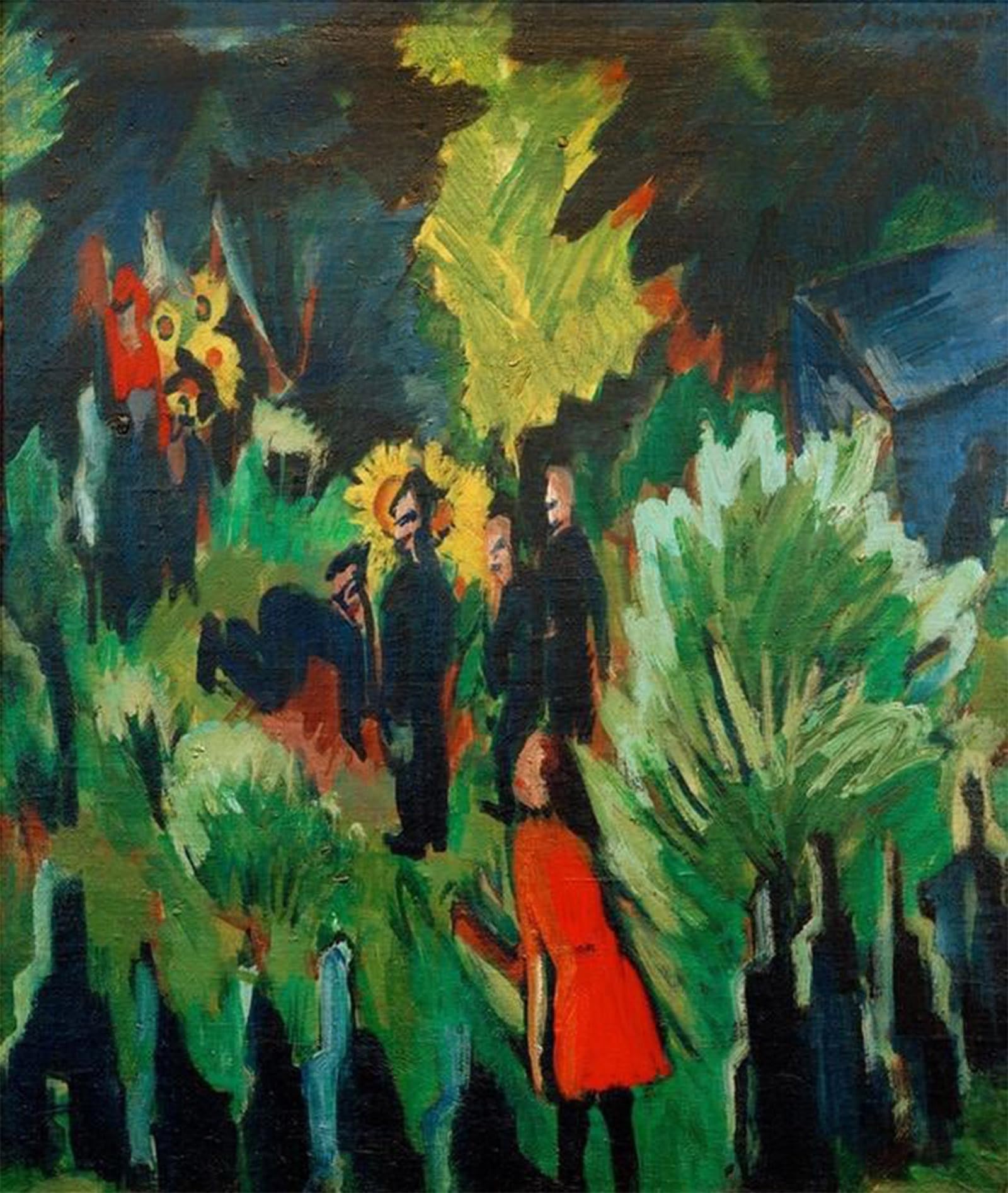 POSTERIIk Famous Animal Posters Vintage Picture Farbentanz by Ernst Ludwig Kirchner Modern Wall Decor for Home Decor 60x90cm